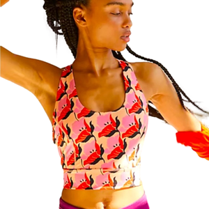 NWT FP Movement Synergy Printed Sports Bra, Large